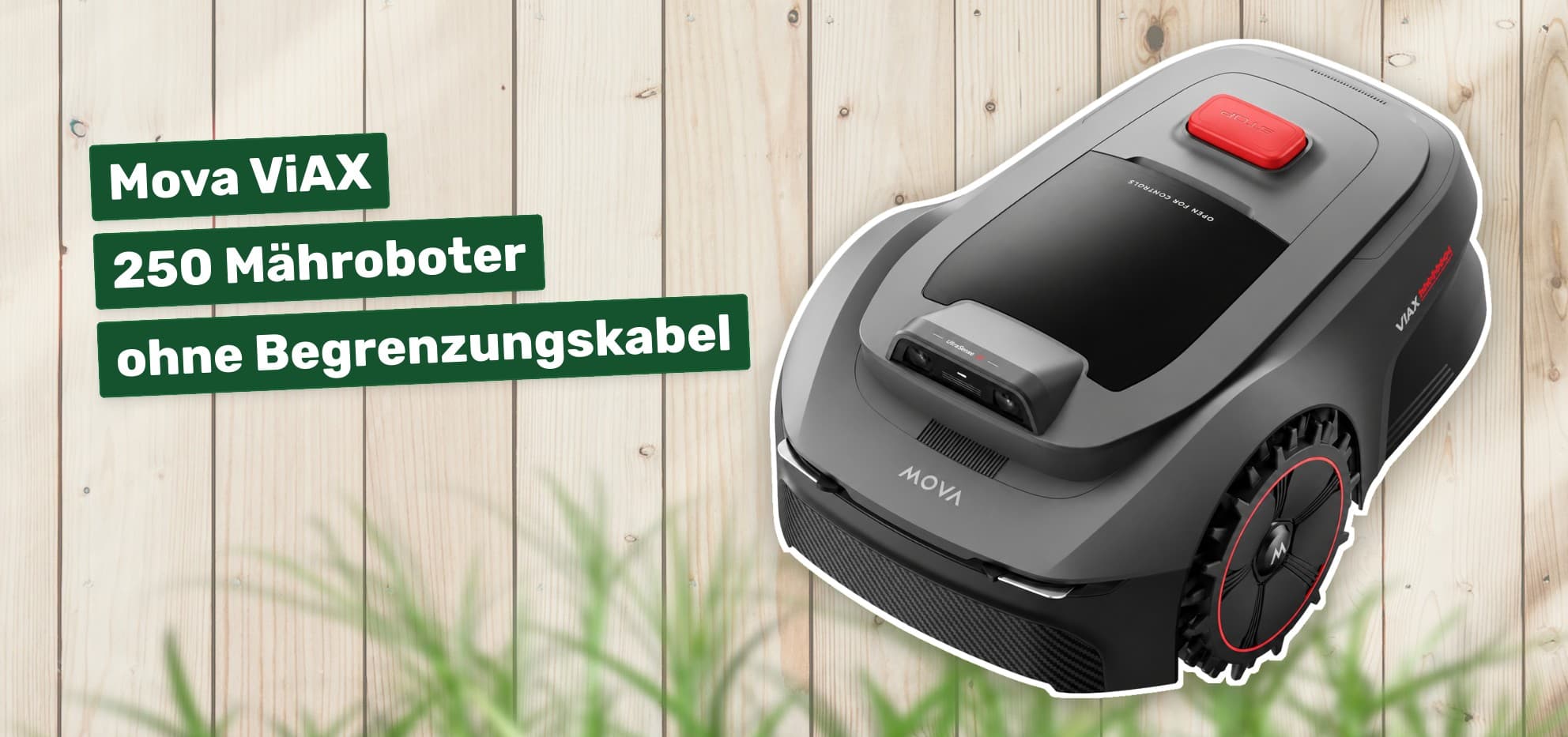 Mova ViAX 250 Mähroboter ohne Begrenzungskabel