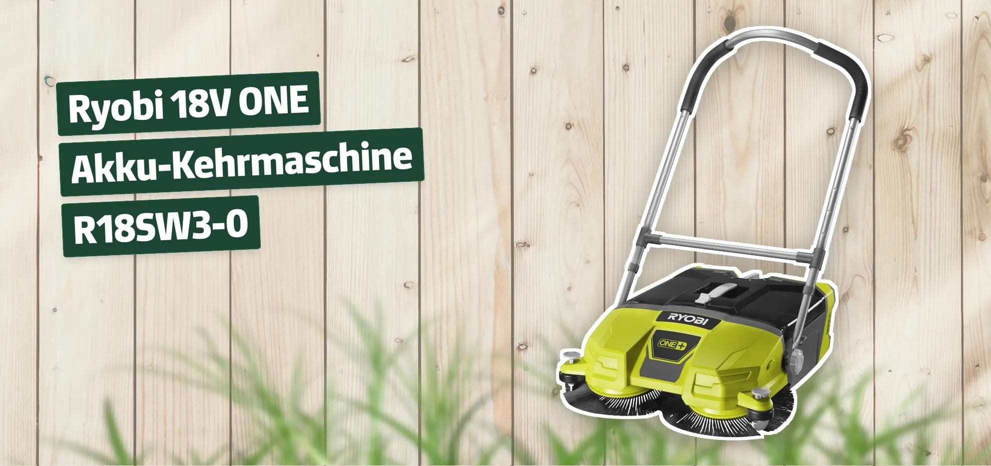 Ryobi 18V ONE Akku-Kehrmaschine R18SW3-0