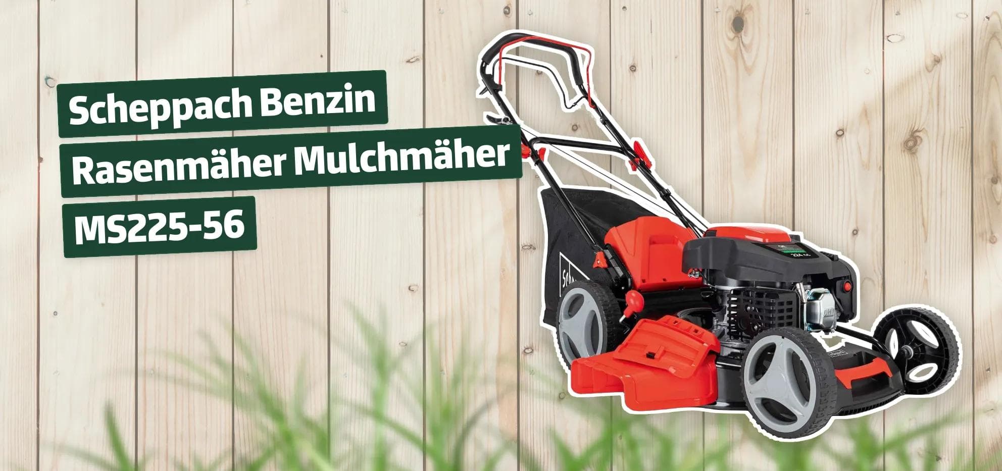 Scheppach Benzin Rasenmäher Mulchmäher MS225-56