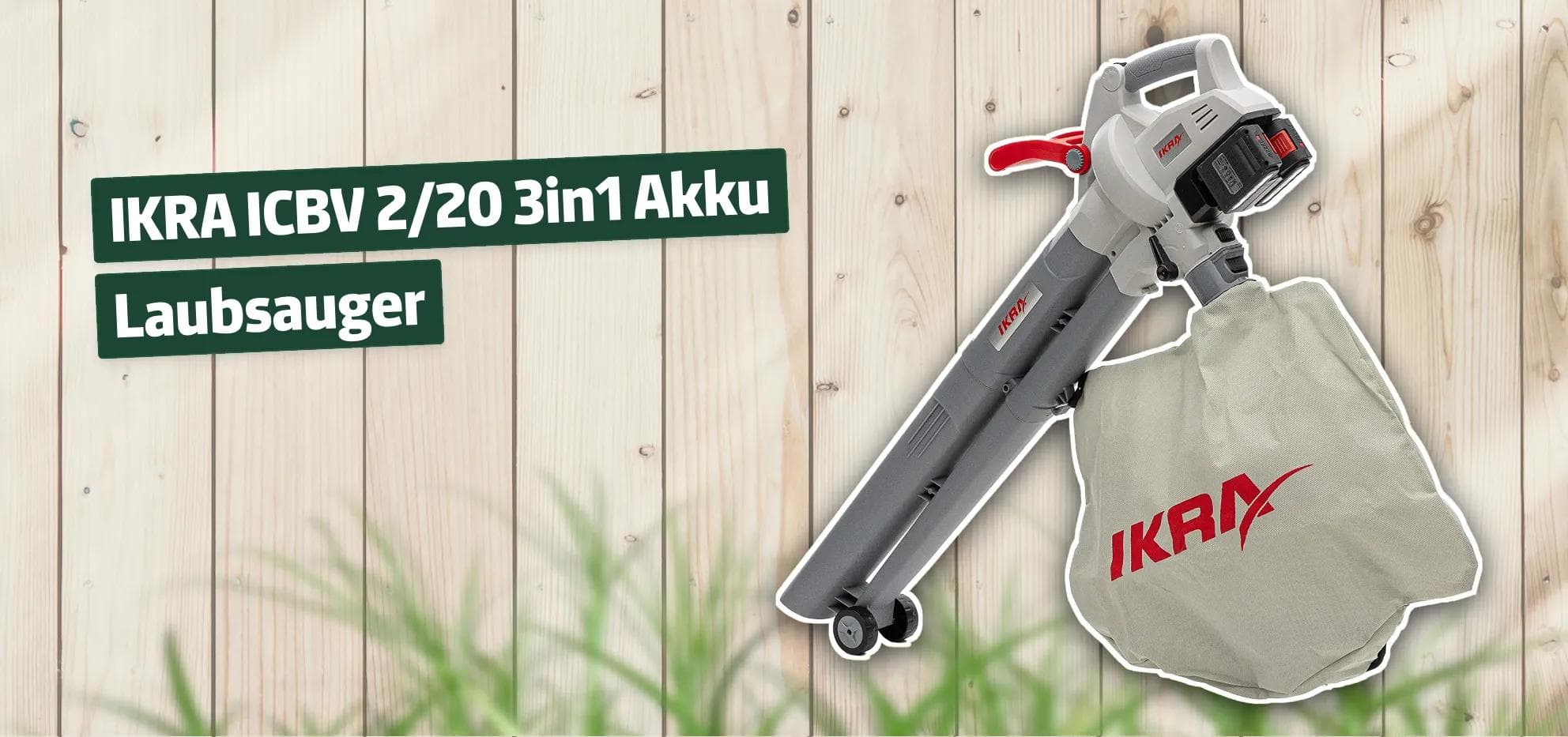 IKRA ICBV 2/20 3in1 Akku Laubsauger
