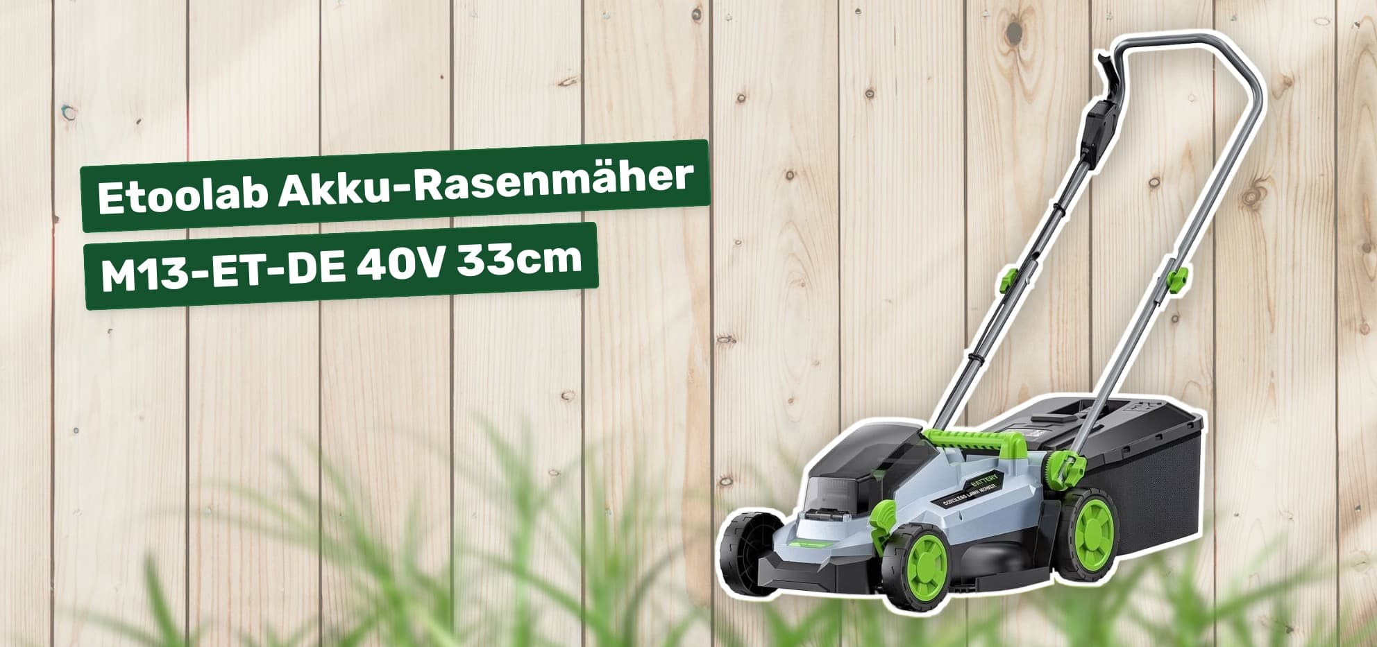 Etoolab Akku-Rasenmäher M13-ET-DE 40V 33cm
