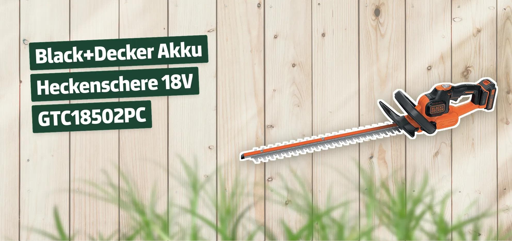 Black+Decker Akku Heckenschere 18V GTC18502PC