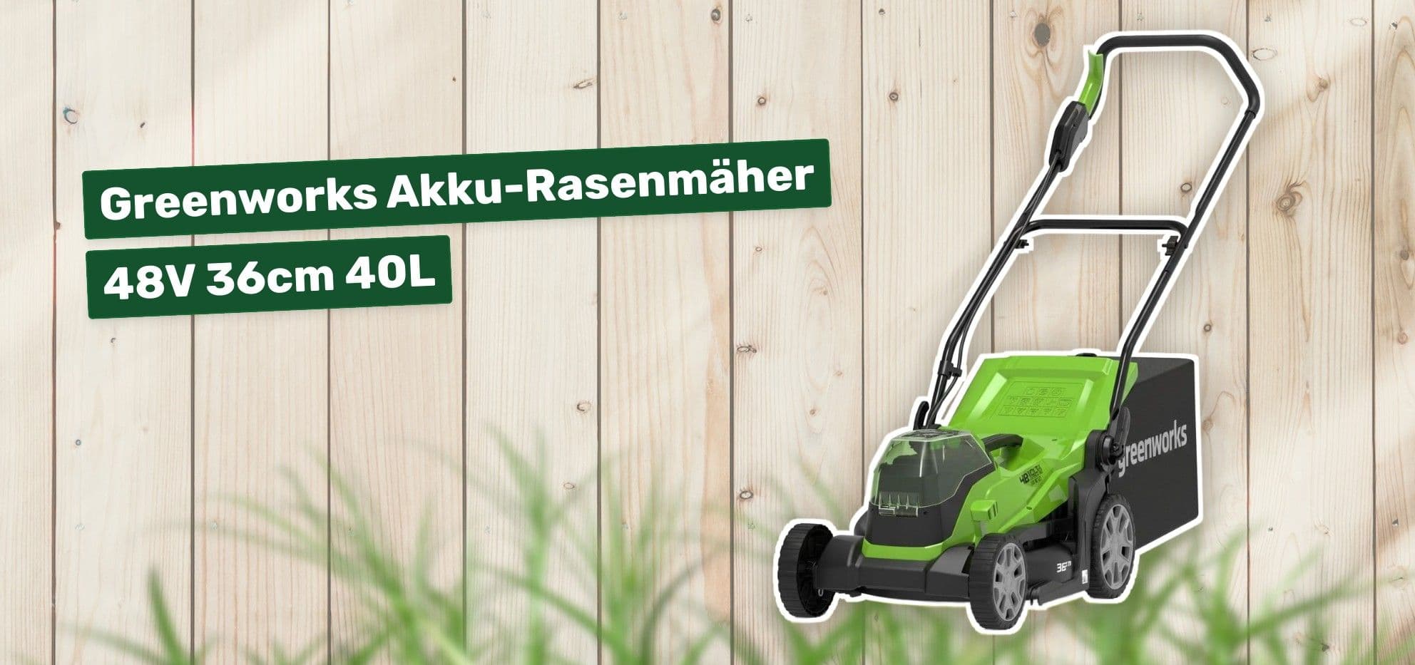 Greenworks Akku-Rasenmäher 48V G24X2LM36K4X