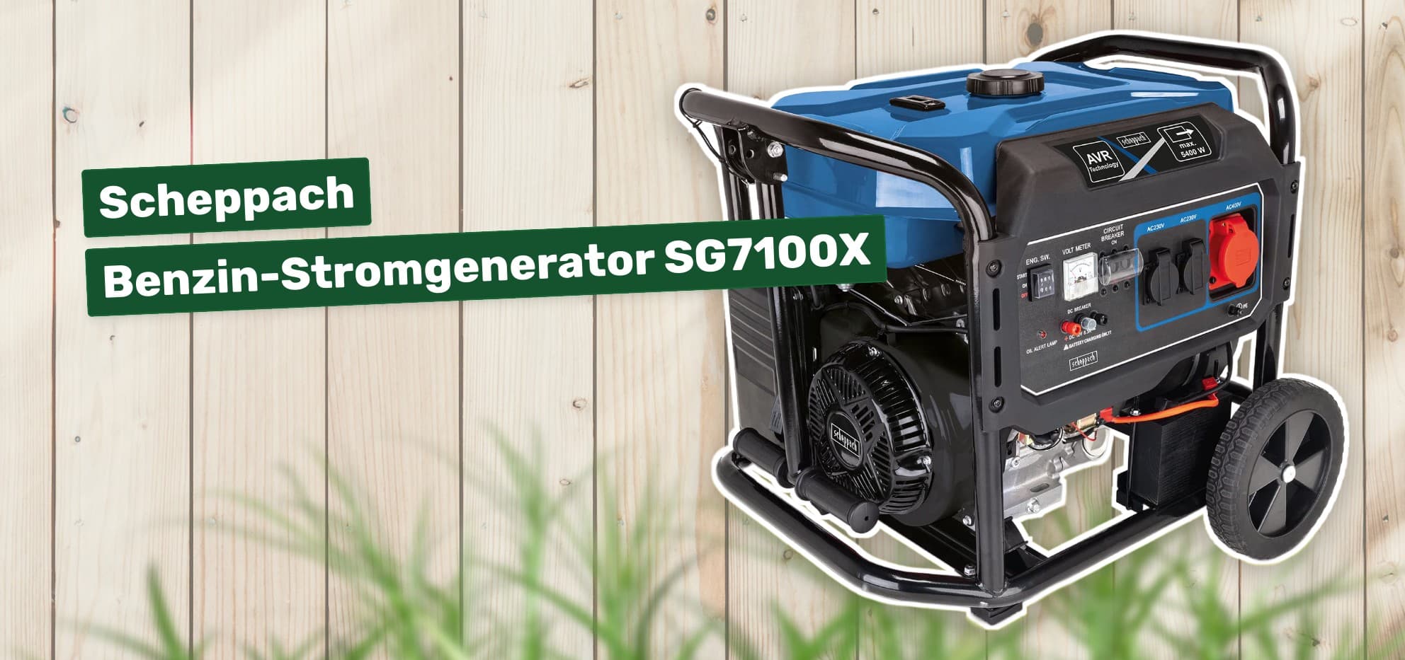 Scheppach Benzin-Stromgenerator SG7100X