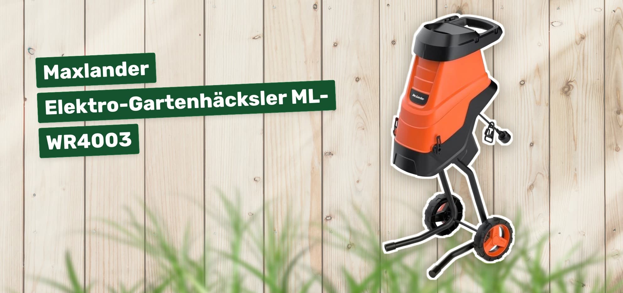 Maxlander Elektro-Gartenhäcksler ML-WR4003