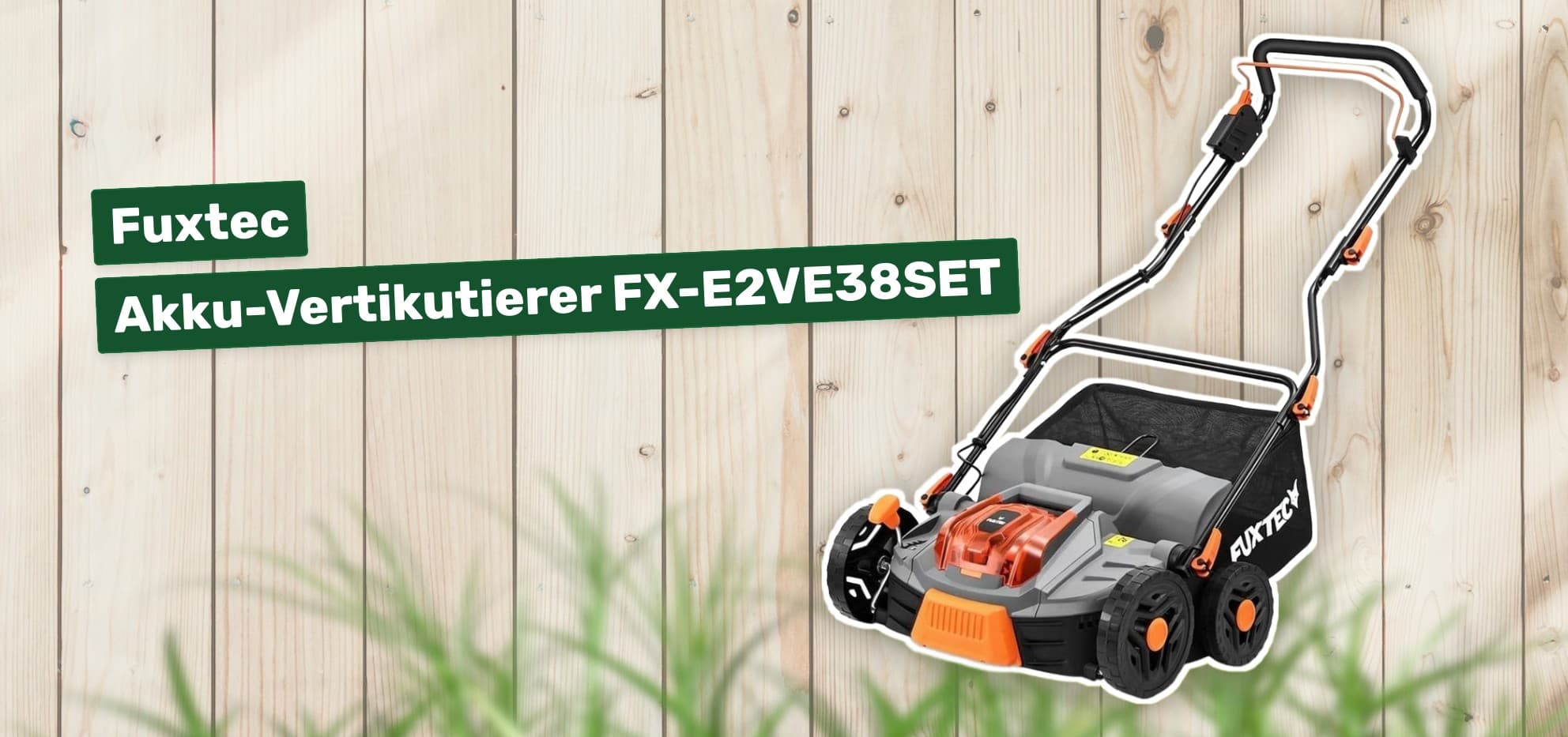 Fuxtec Akku-Vertikutierer FX-E2VE38SET
