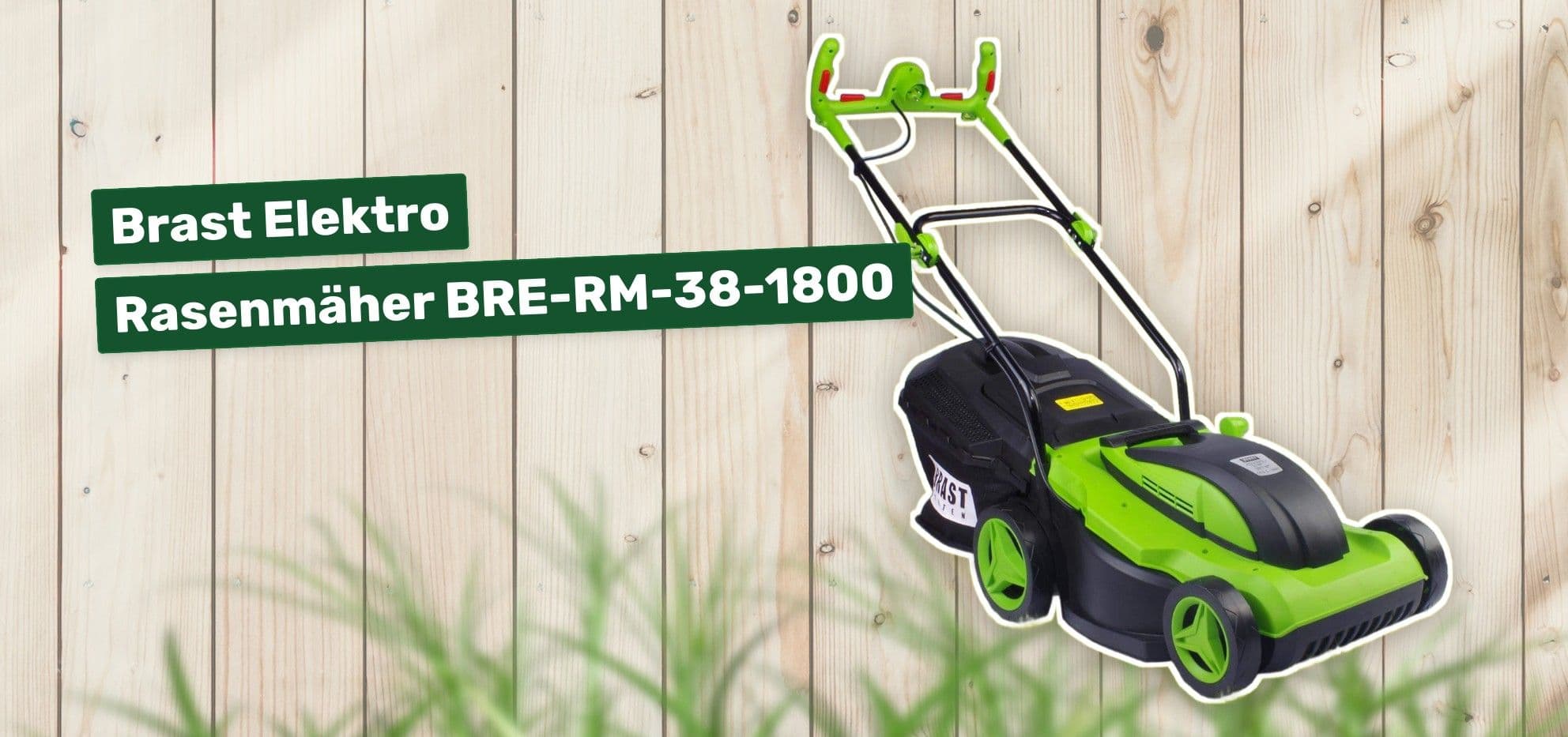 Brast Elektro Rasenmäher BRE-RM-38-1800